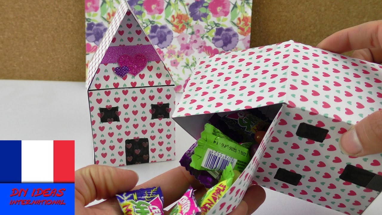 DIY Emballage cadeau | Maison à fabriquer soi-même et à remplir avec des bonbons