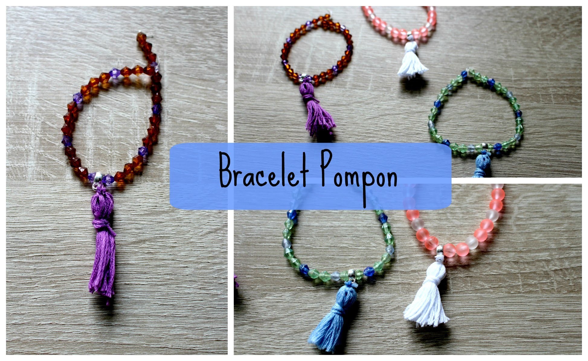 DIY : Bracelet Pompon. Bracelet d'été