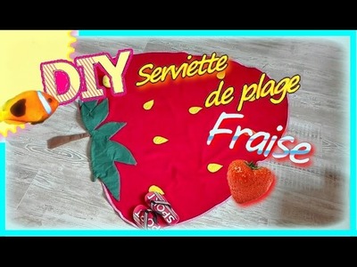 Summer DIY: Serviette de plage FRAISE ! Strawberry Beach towel !