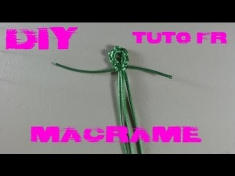 DIY - Tuto FR. Comment faire une boutonnière en macramé