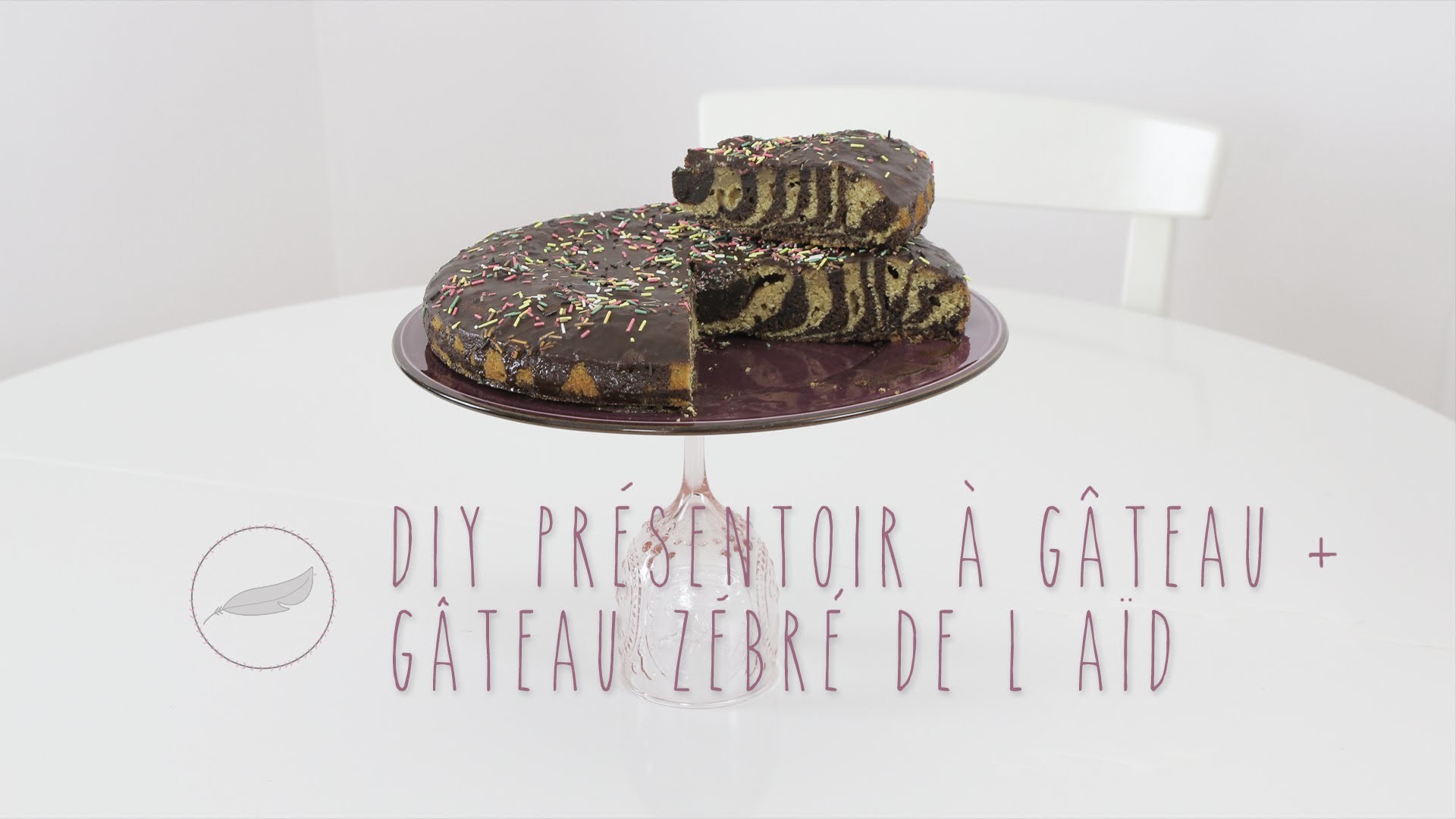 DIY Mon présentoir à gâteau+ recette du gâteau Zébré Spécial Aïd