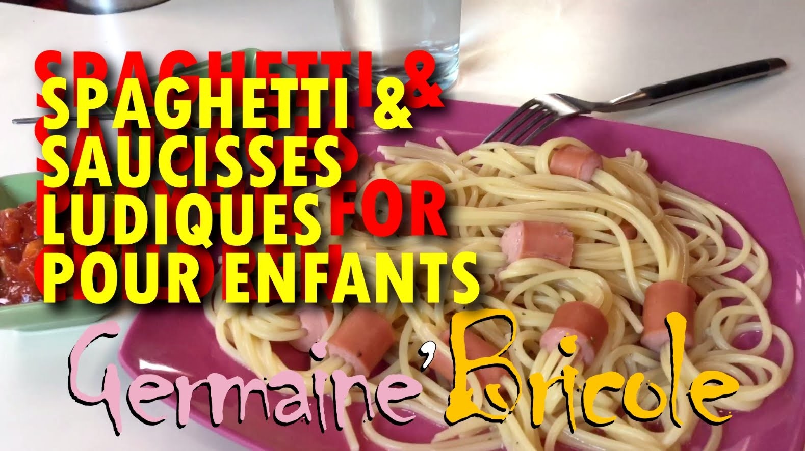 Spaghettis et saucisses ludiques pour enfants | Germaine bricole |★| Spaghetti for children | DIY