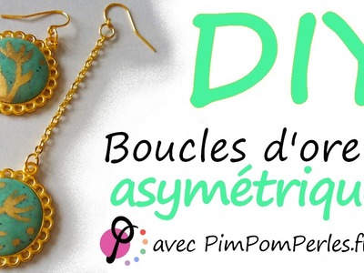 DIY #11 - Boucles d'oreille asymétriques avec PimPomPerles.fr