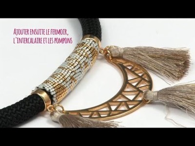 Tuto DIY - Réaliser un collier en corde tissage Peyote en tube de perles Miyuki - Perles & Co
