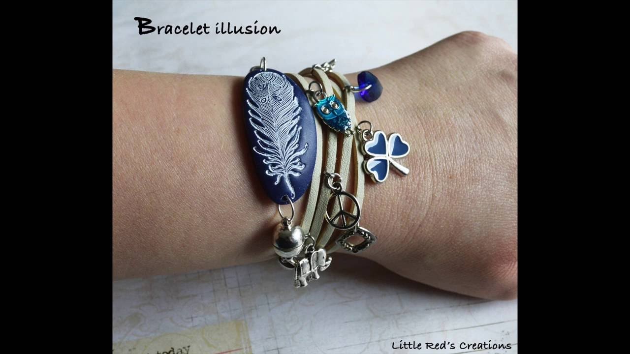 [Tuto polymère #11] Bracelet illusion FIMO -  Partenariat Pimpomperles