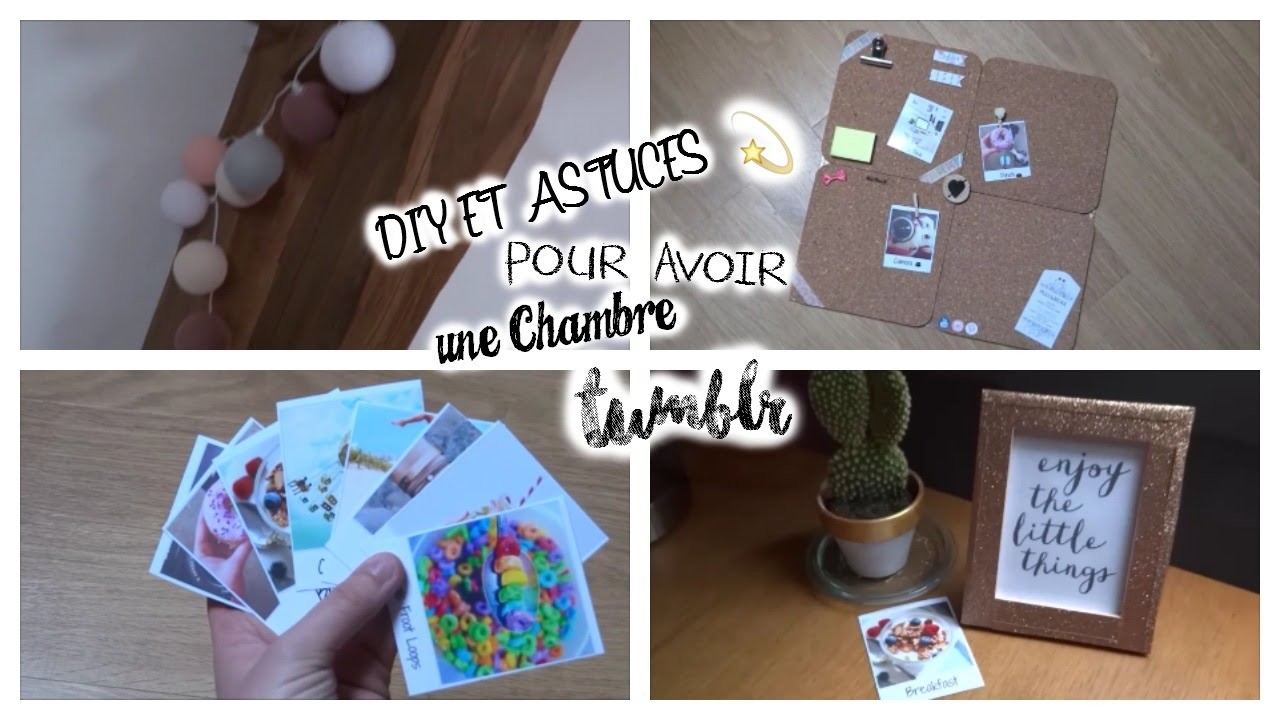 DIY et Astuces pour avoir une chambre Tumblr ✨ | DIY room décor, inspired Tumblr