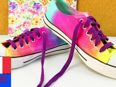 DIY Personnaliser ses chaussures pour l'été avec des sprays de couleur | Simple à faire soi-même