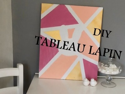 DIY tableau lapin