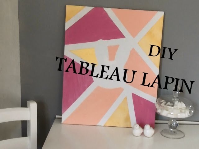 DIY tableau lapin