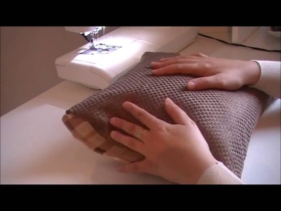 Tuto couture : housse de coussin sans fermeture a glissière. DIY pillow without zipper