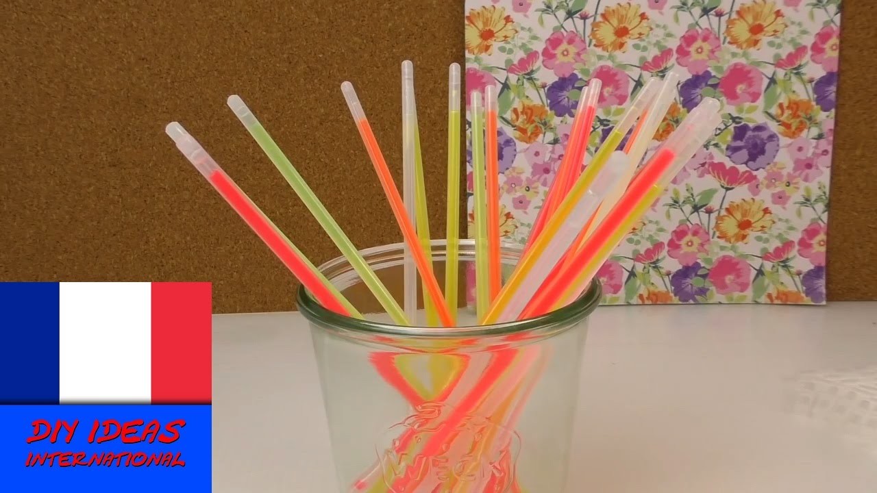 5 idées déco avec des bâtonnets fluorescents. Décoration et utilisation. Tuto en français