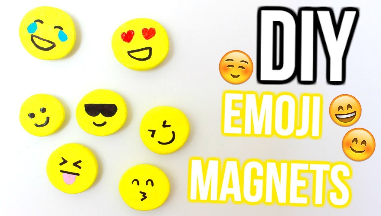 DIY Emoji Magnets 