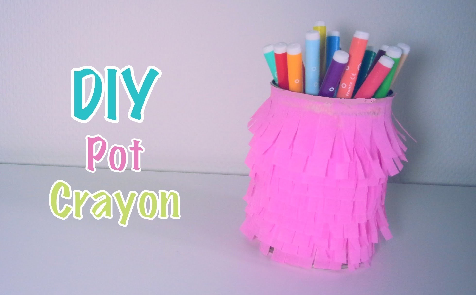 DIY Recyclage Pot à crayons Inspiration Piñata