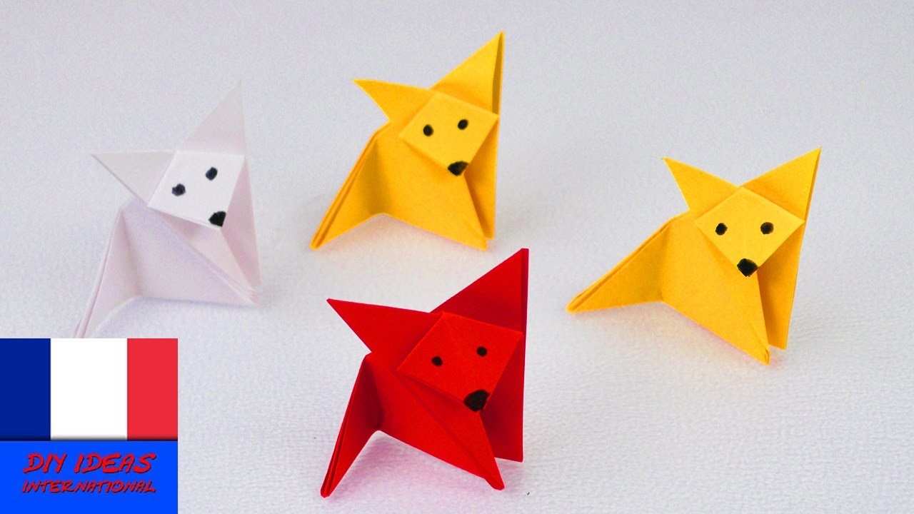 Renard en pliage | Origami Fox | Super simple & super mignon | Idée bricolage