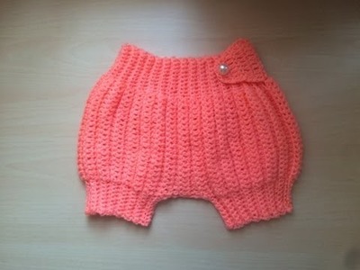 Crochet short bébé très facile. Pantalon corto bebe tejido a crochet
