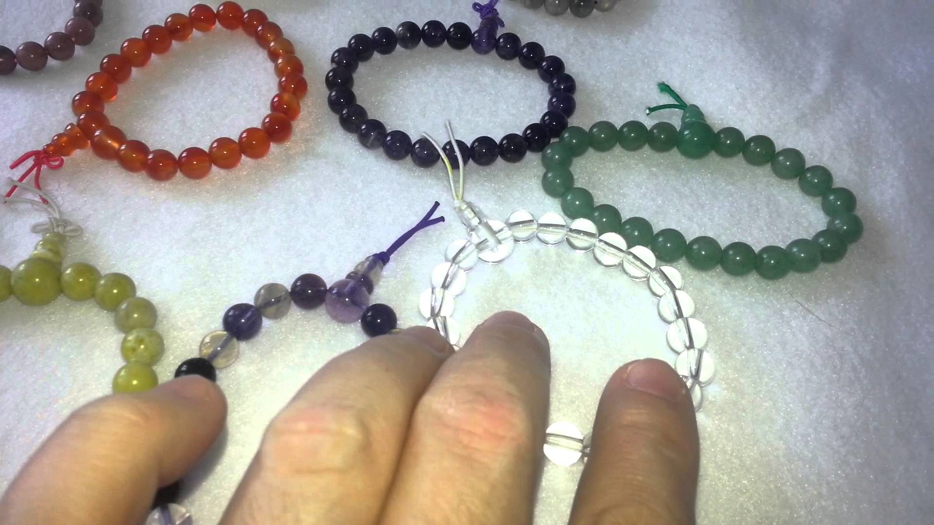 Bracelets Tibétain en pierres-Lithothérapie