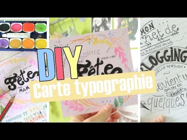 [DIY] Carte typographie & aquarelle ✍️