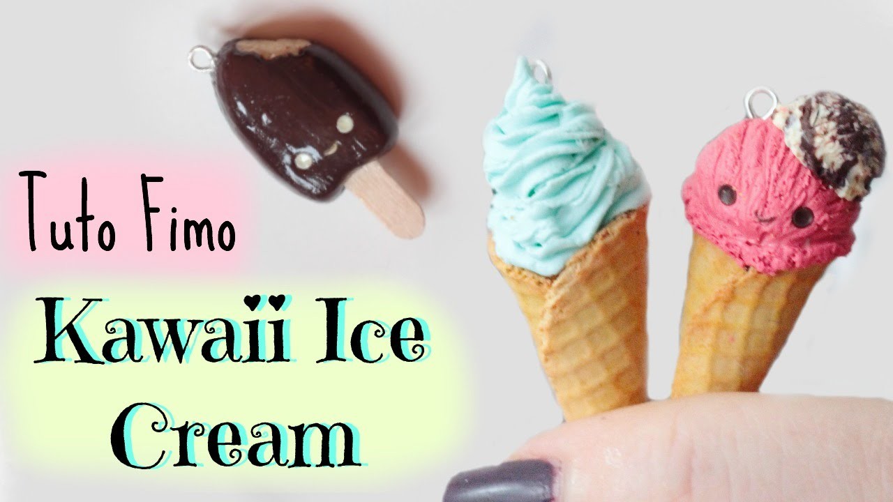 • [TUTO FIMO] Glaces Kawaii ⎜ Kawaii Ice Cream polymer clay tutorial •