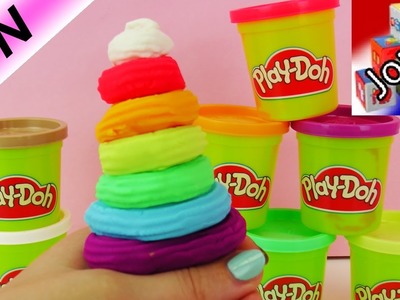Glace arc-en-ciel Play-Doh à faire soi-même | Rainbow Ice Cream en pâte à modeler