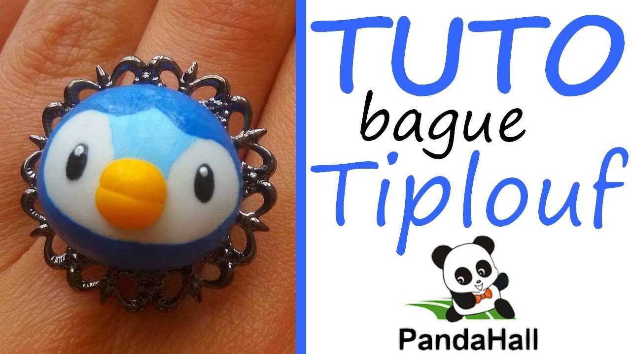 Tutoriel Fimo - Bague Pokémon Tiplouf avec PandaHall.fr. Polymer Clay Tutorial - Pilplup