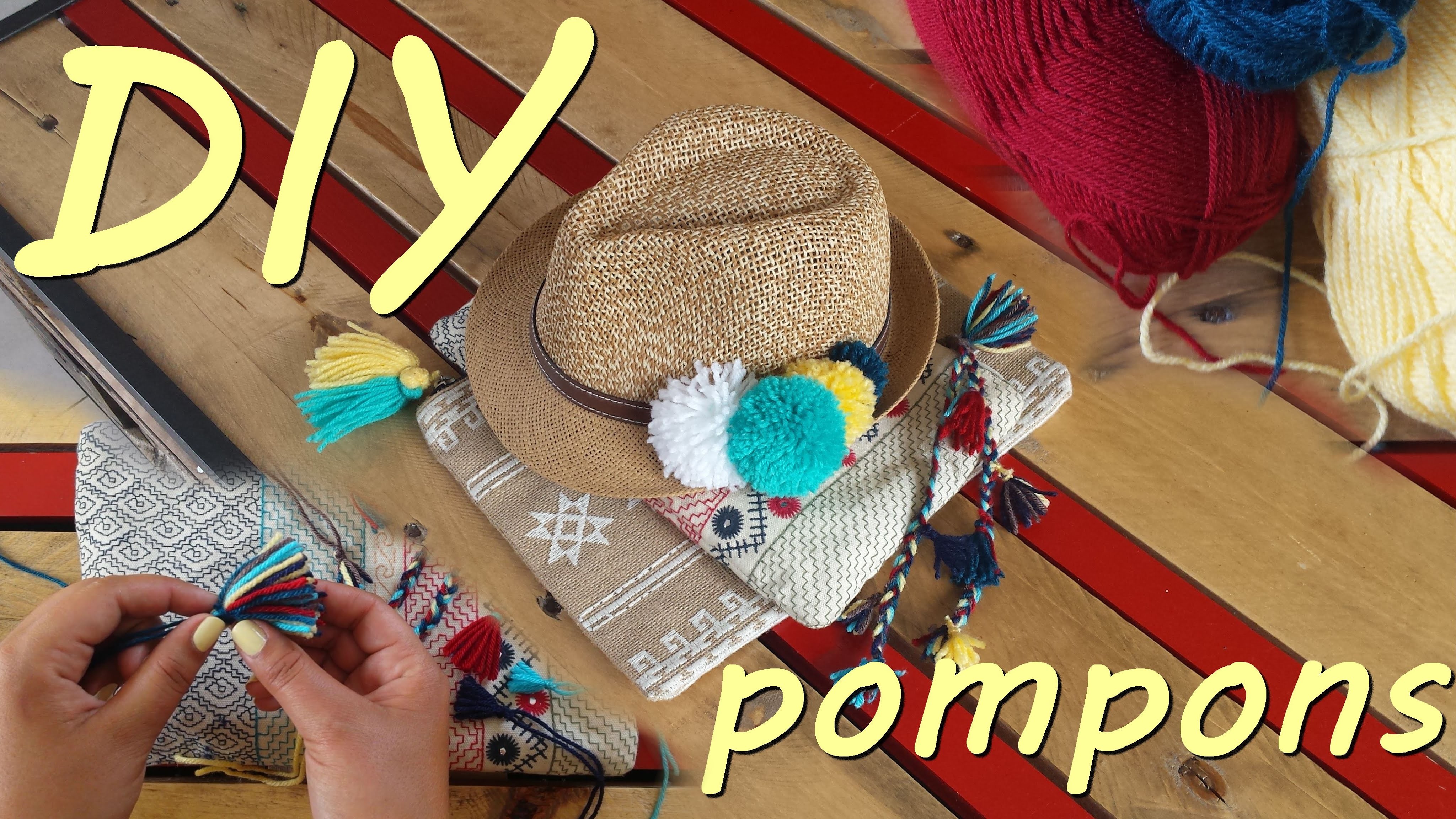 DIY - Pompons en laine sans carton
