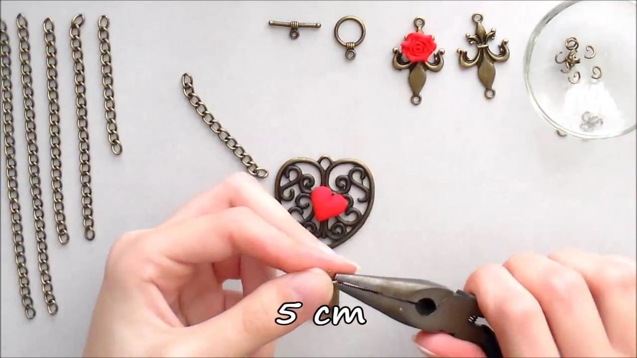 [Tuto #47] D I Y Collier "Reine de coeur"