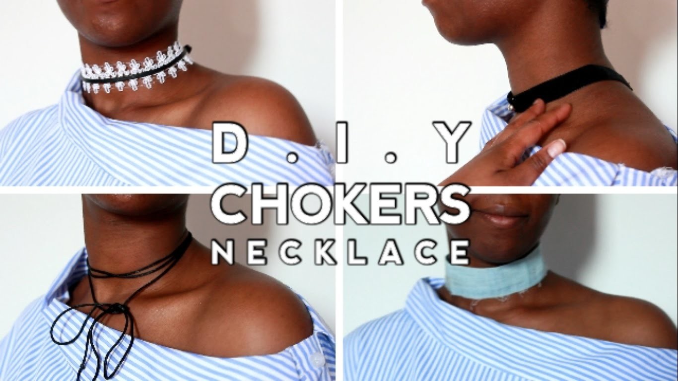D.I.Y 5 colliers tendance|  5 easy chokers necklace