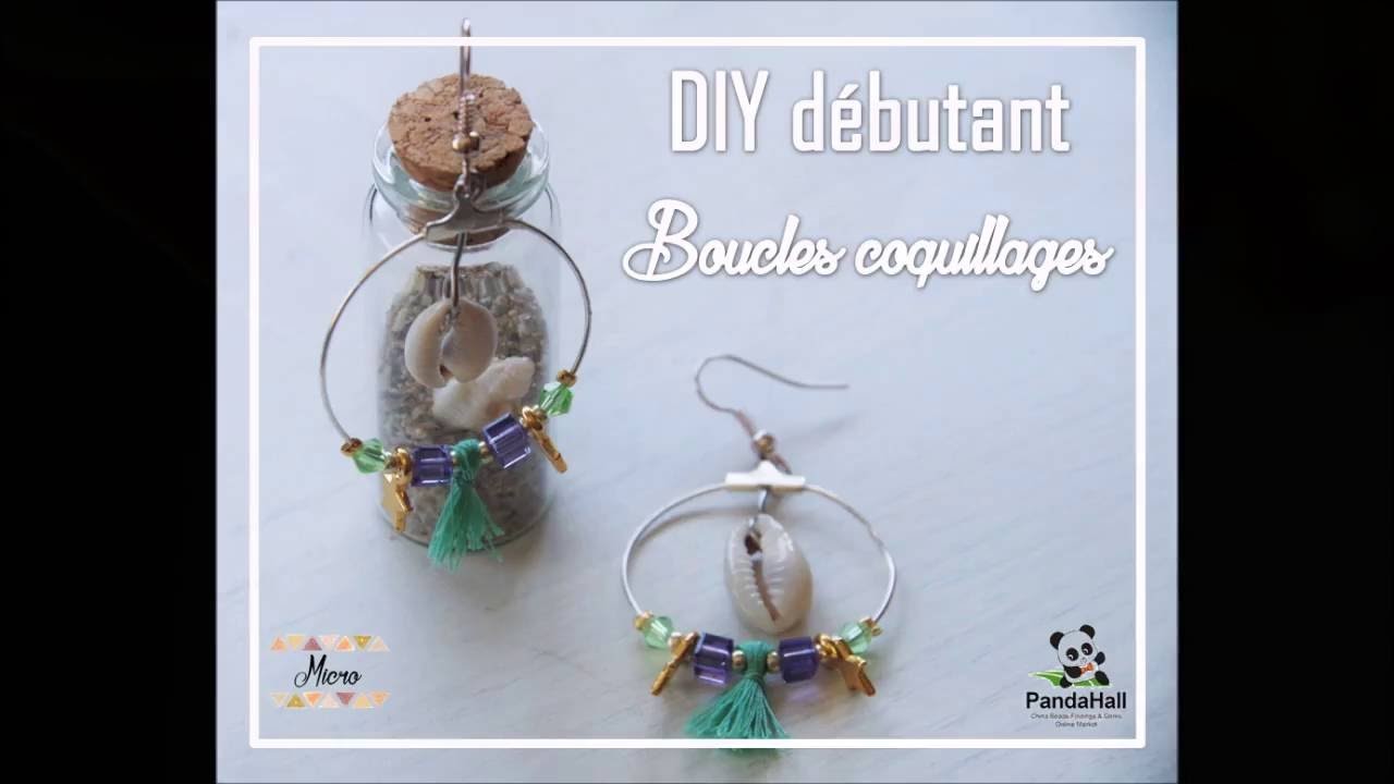 DIY bijou débutant : les créoles à coquillages