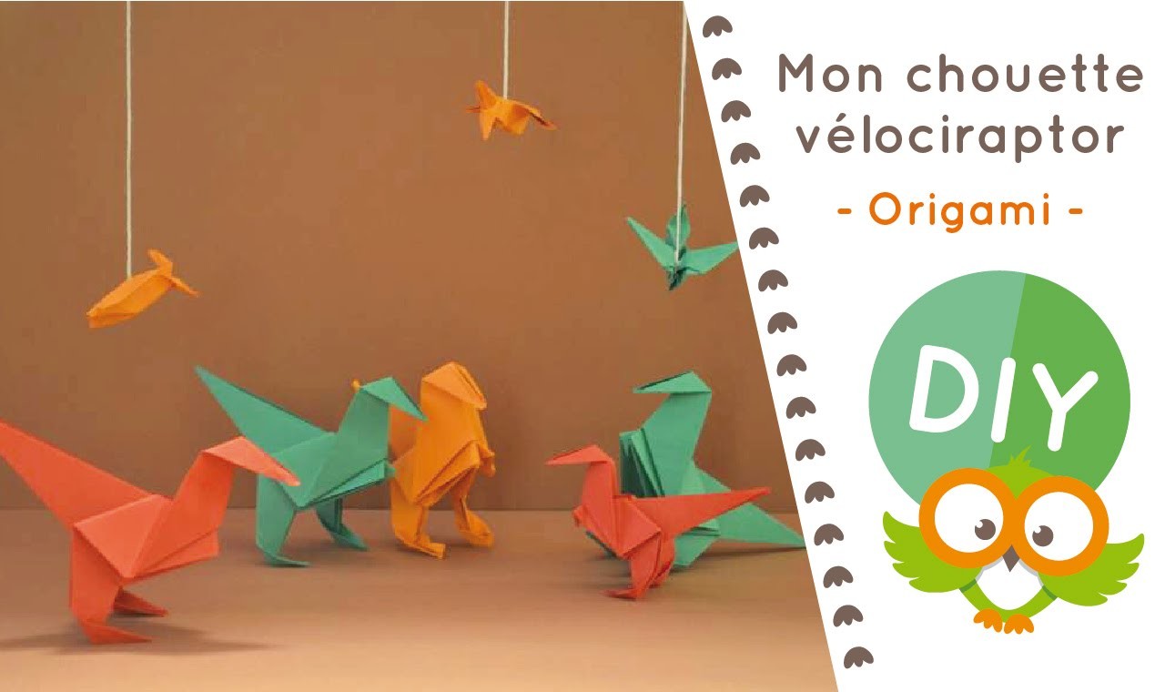 Chouette DIY #4 - Fabrique un chouette Vélociraptor en origami !