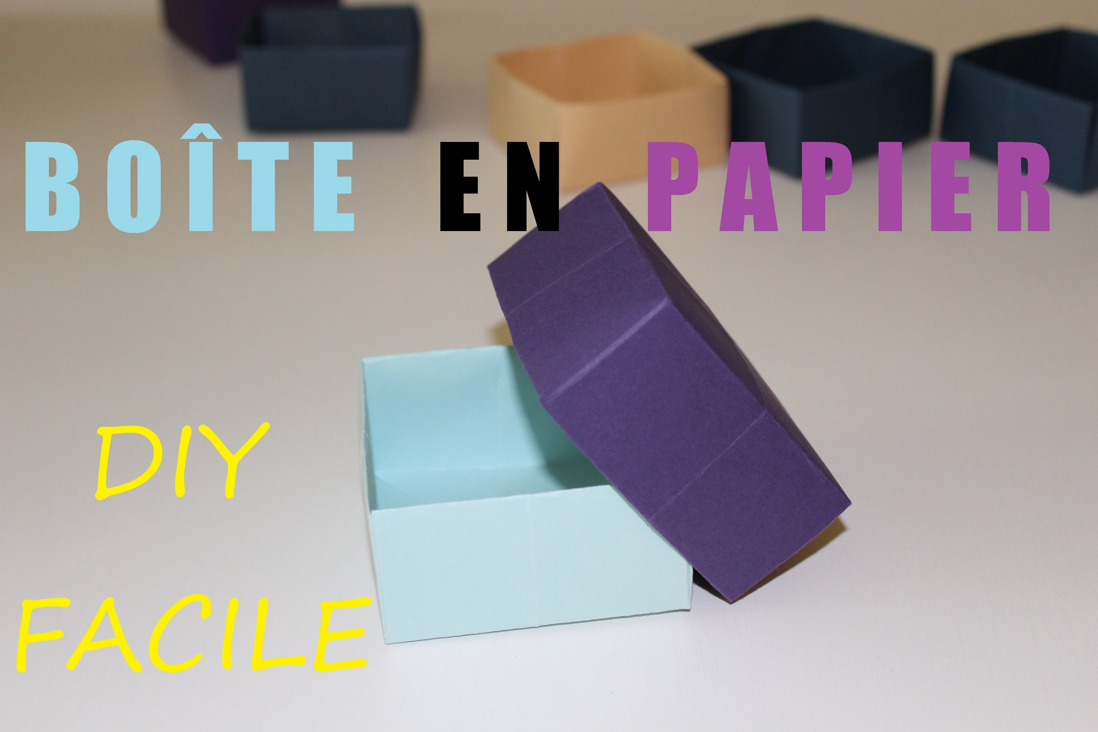 Comment faire une boîte en papier - DIY Origami facile