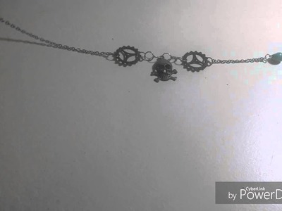 Tuto collier steampunk rock and roll tete de mort et engrenade diy had made DIY FRANÇAIS SIMPLE