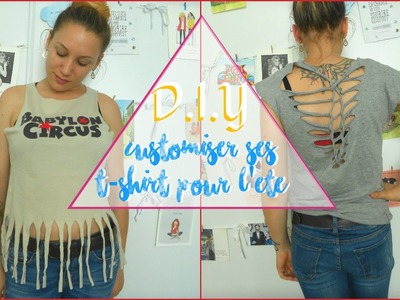 ✂ DIY :  customiser ses T-shirt pour l'été 