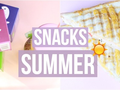 DIY I Recette Summer Snacks. Panini + Thé Glacé