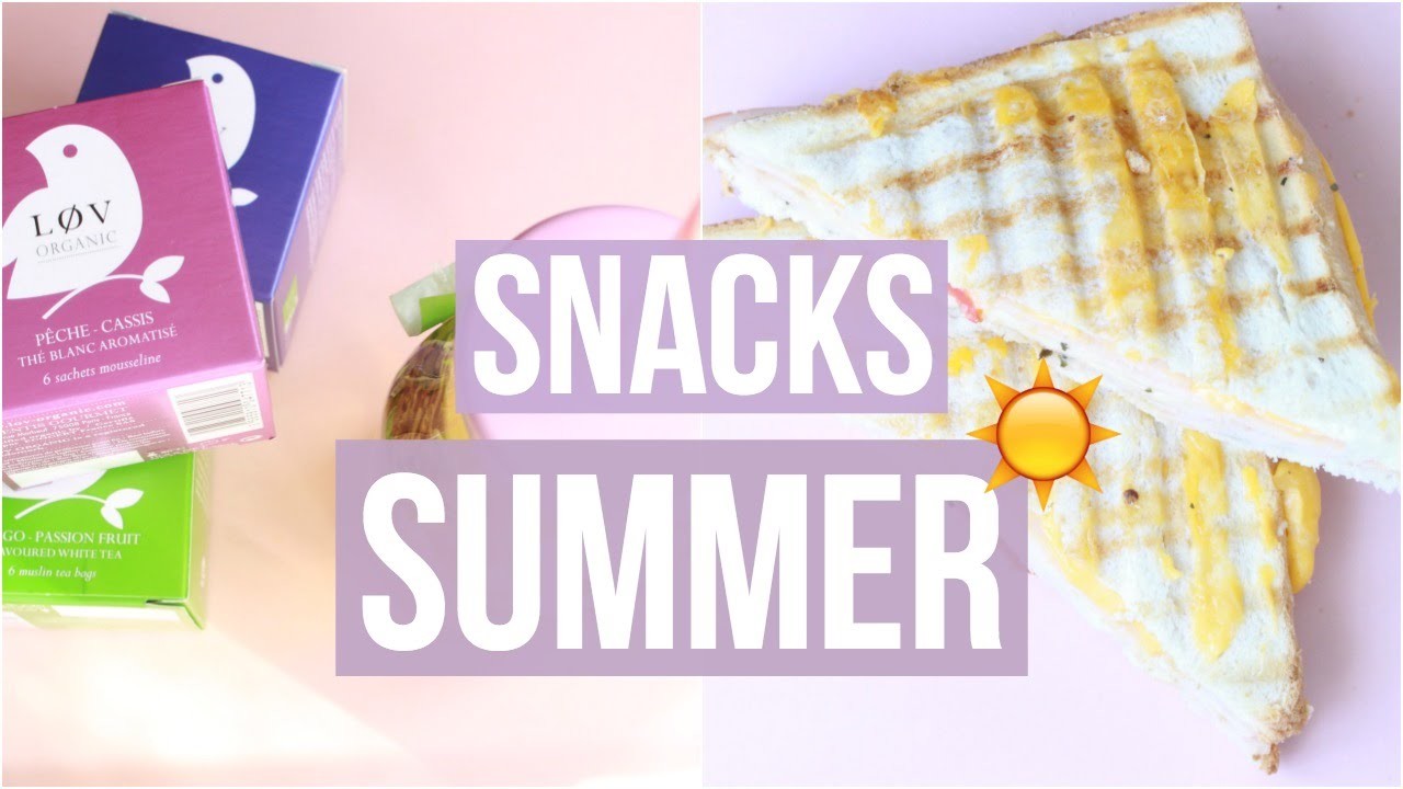 DIY I Recette Summer Snacks. Panini + Thé Glacé