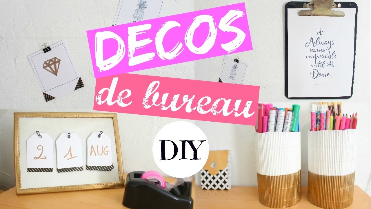 DIY DECORATIONS DE BUREAU [ BACK TO SCHOOL ] #1 + CONCOURS  w. Claire