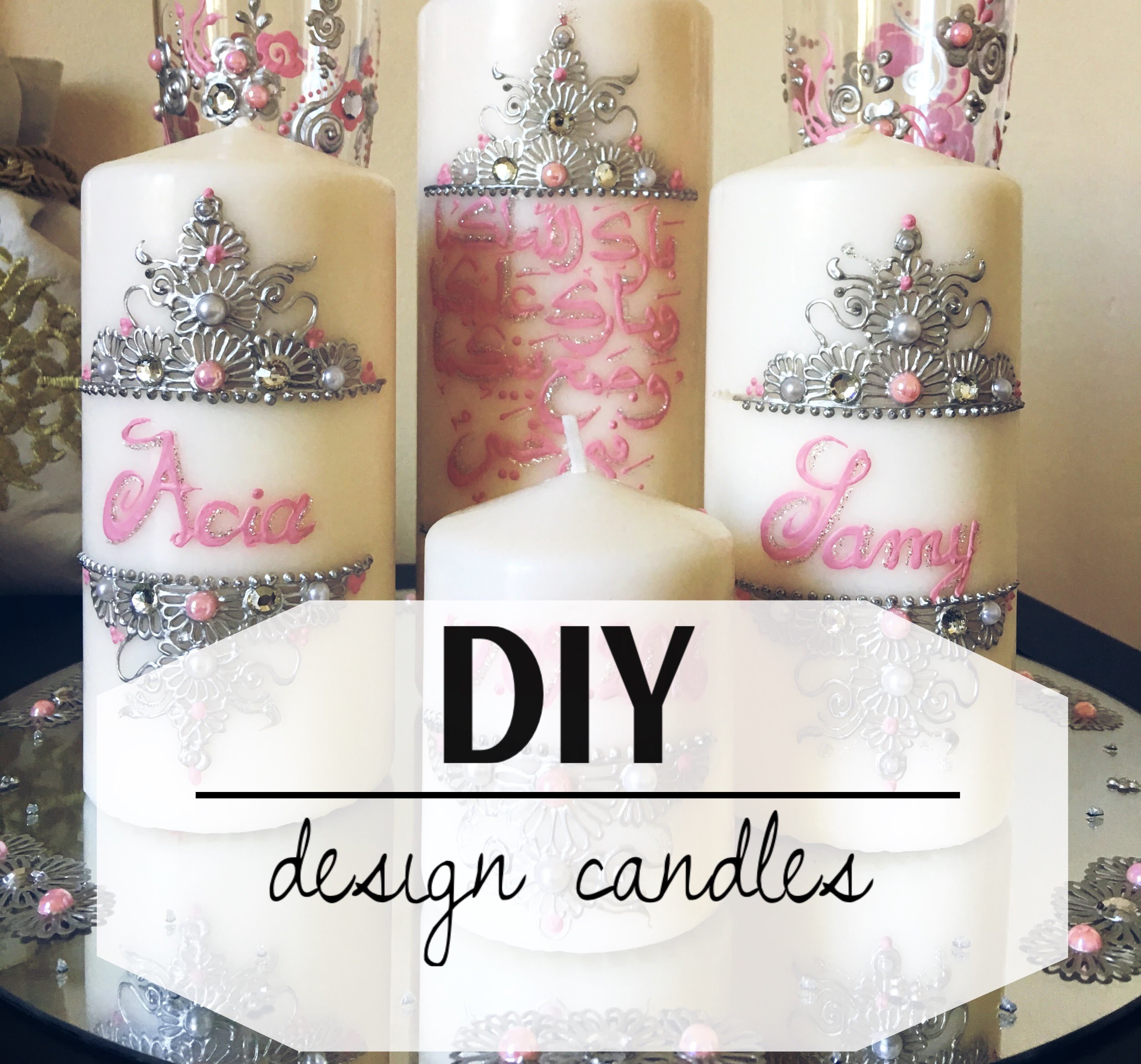 DIY design candles tutorial