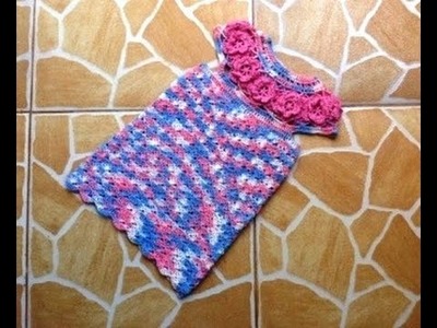 Crochet :Robe fille magnifique au crochet partie 2.2. Dress crochet very beautiful 2.2