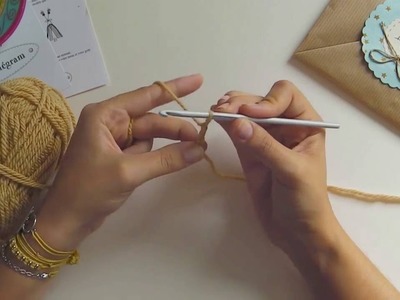 Tuto Crochet: Chaînette (ou maille en l'air) avec Kit & Colégram