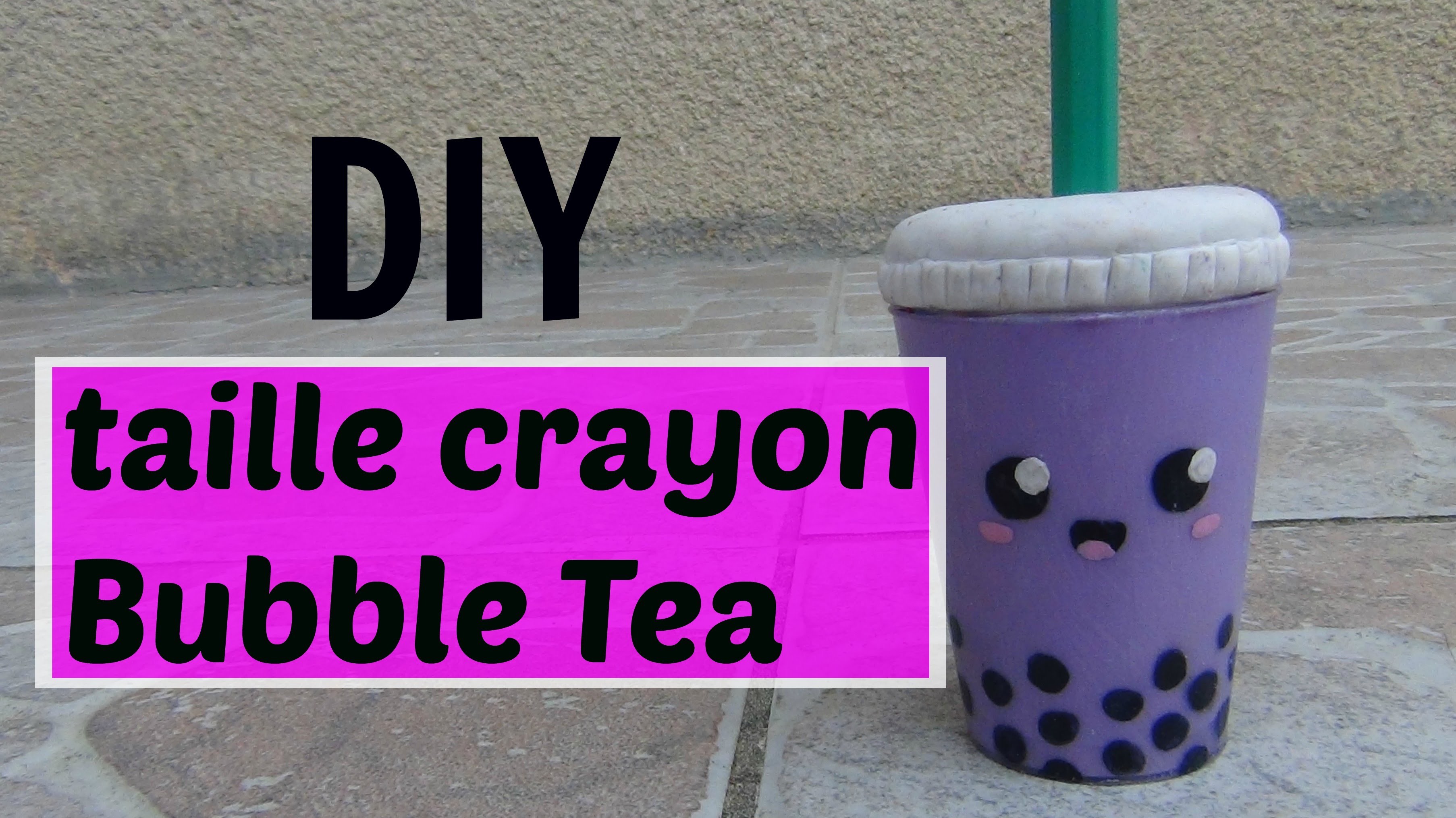 Diy-taille crayon Bubble Tea
