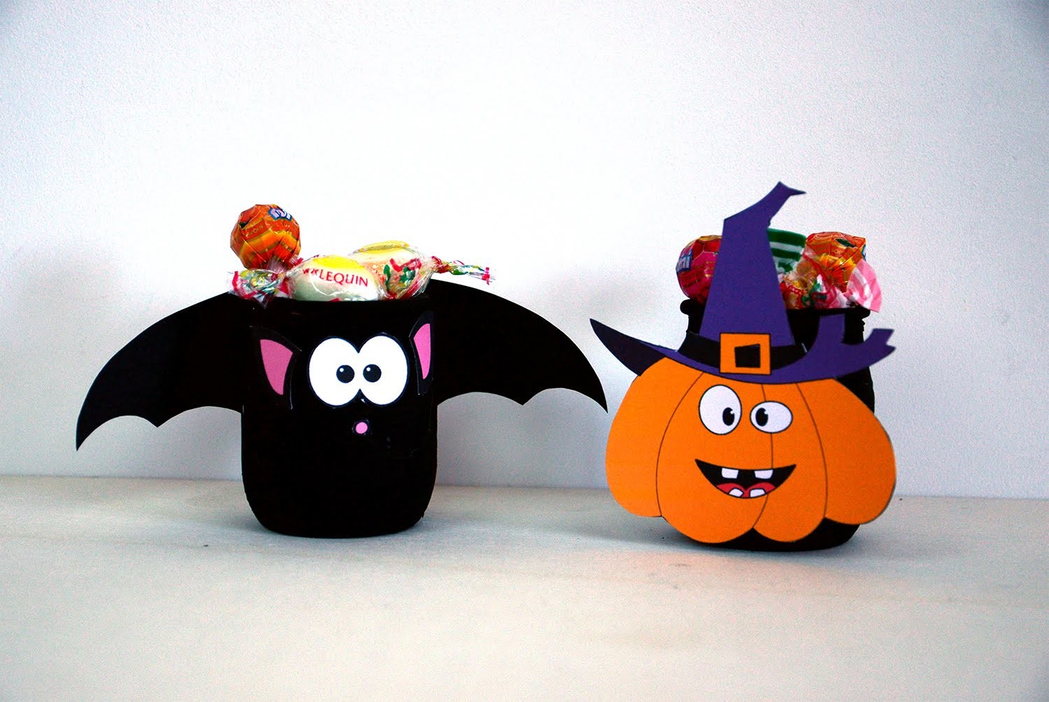 Activité manuelle Halloween - Bricolage enfant - Déco citrouille, chauve-souris - DIY
