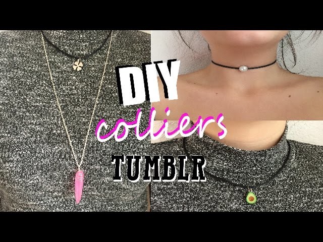 DIY | 3 colliers tumblr