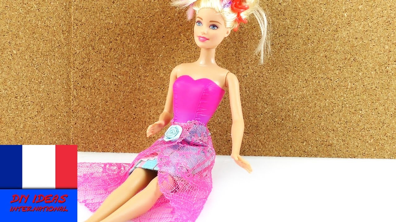 Faire soi-même une jupe pour Barbie - Vêtements pour poupée DIY
