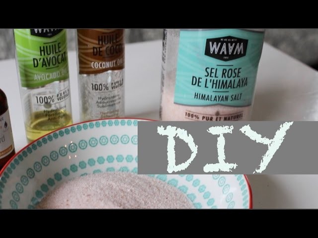 DIY : Recette Gommage au sel rose pour le corps