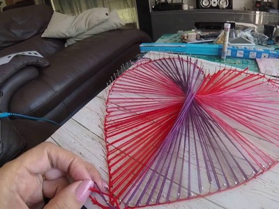 DIY string art coeur de chez action