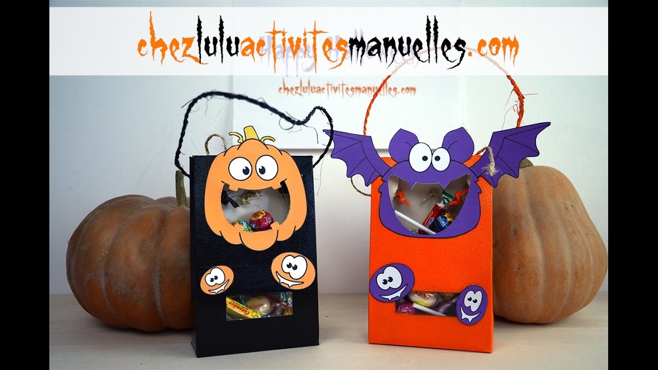 Sacs à bonbons pour Halloween - Activité manuelle - Bricolage enfant - DIY
