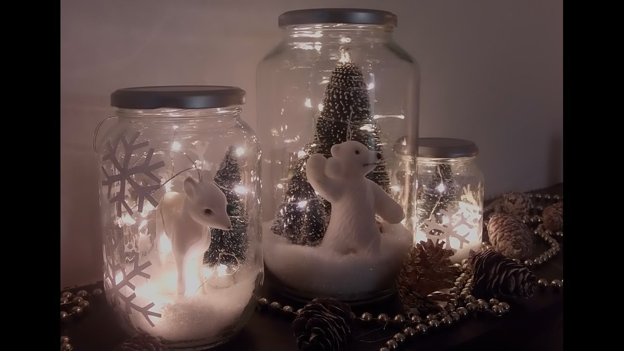 Déco de Noël DIY : Bocaux lumineux