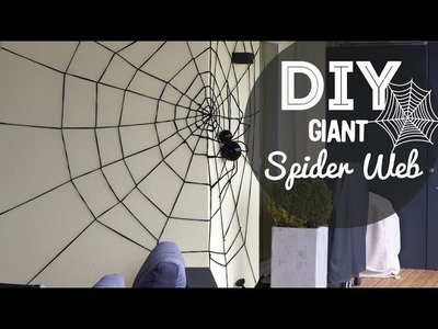 DIY Giant Spider Web for Halloween