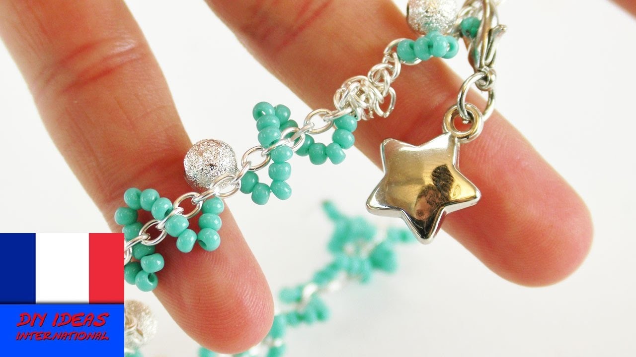 Bijou à réaliser soi-même | Joli bracelet avec perles & pendentif | DIY Bracelet de l'amitié