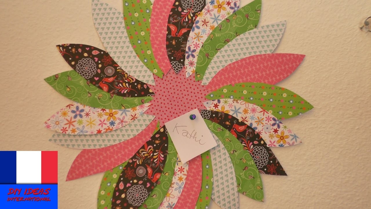 Aide-mémoire en forme de fleur DIY | Déco pour la chambre pour le printemps | Super joli et simple