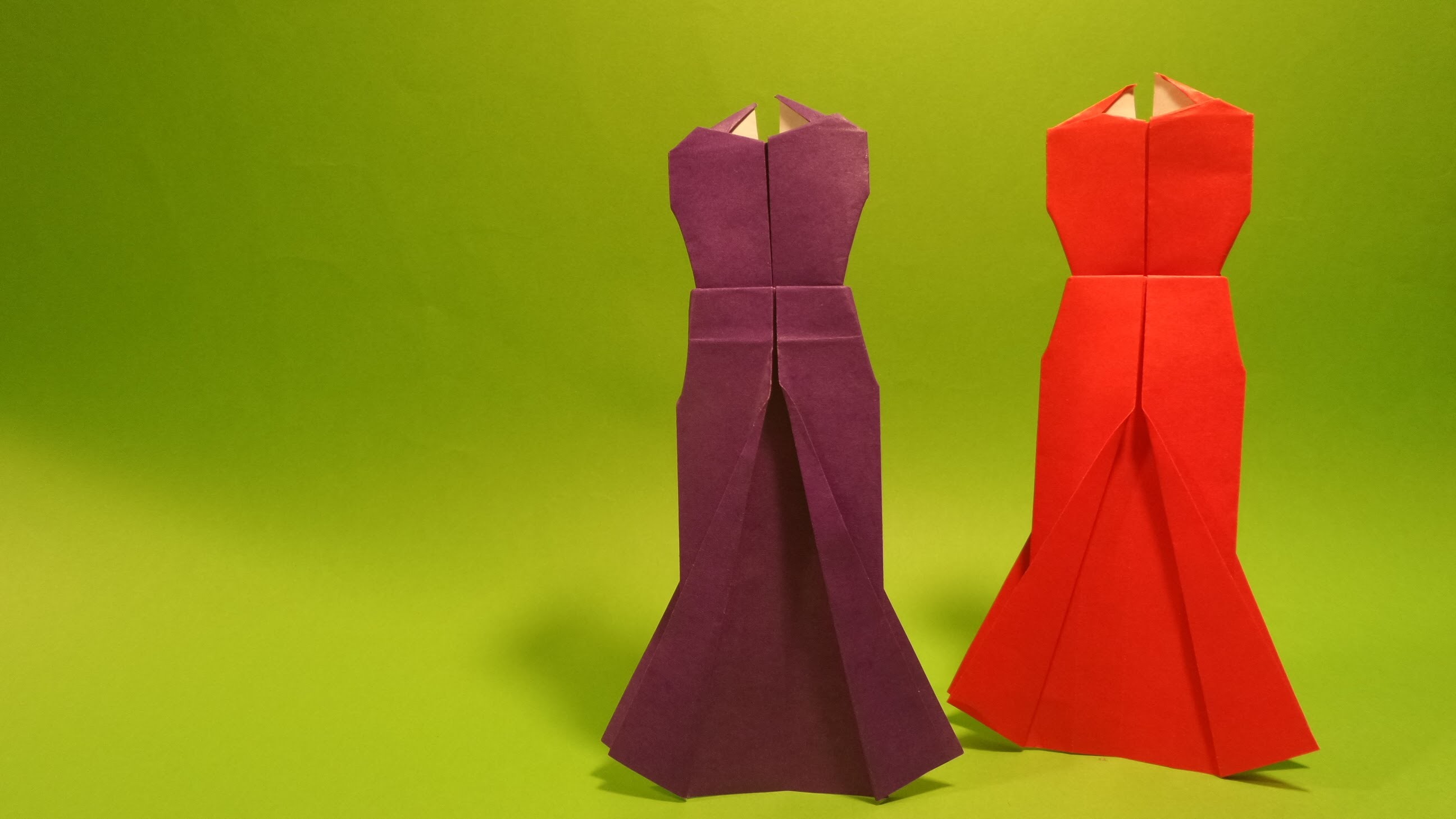 파티 드레스 색종이 접기 - Origami Confetti Party dresses
